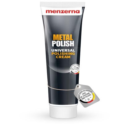 Menzerna Metal Polish Universal Polishing Cream (Cleans and Polishes Stainless Steel, Aluminium, Chrome, Brass, Copper, Silver and Plastics)