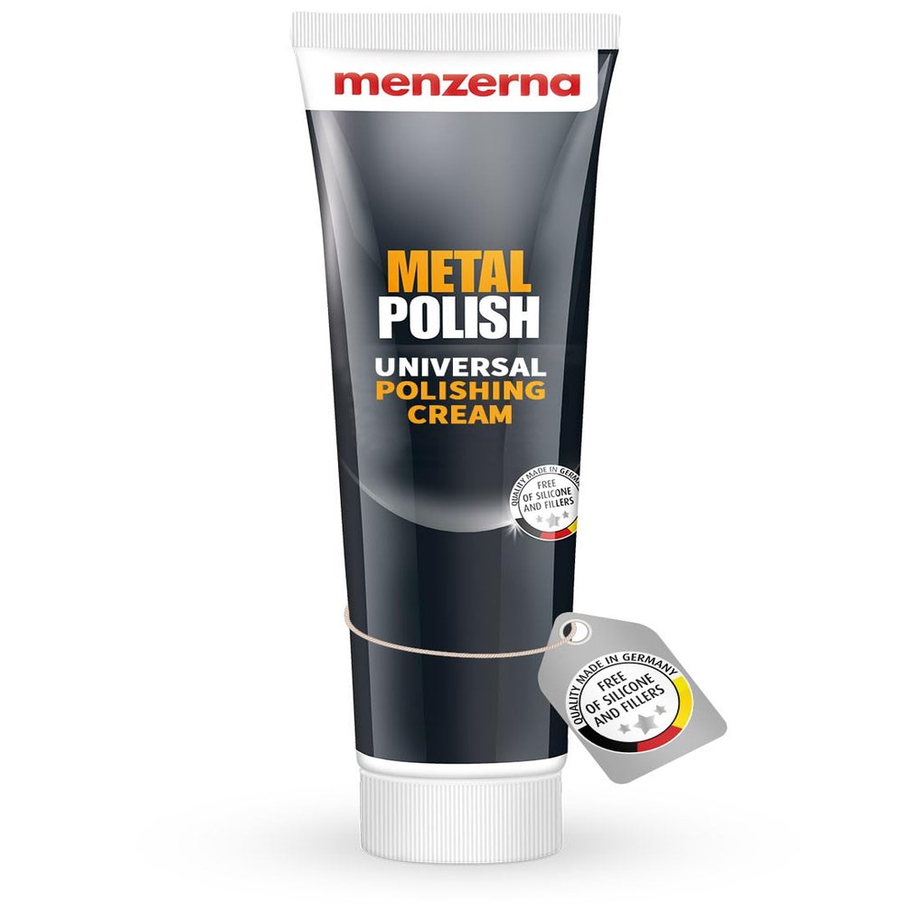 Menzerna Metal Polish Universal Polishing Cream (Cleans and Polishes Stainless Steel, Aluminium, Chrome, Brass, Copper, Silver and Plastics)