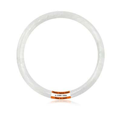 AMKI Plastic 0.03in/0.75mm Diameter 328ft(100Meter) PMMA Fiber Optic Roll End Glow Cable for All Kind Led Star Ceiling Light Kit