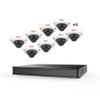 Revo America Ultra 16Ch. 3TB HDD 4K IP NVR Security System - Fixed Lens IP Cameras 8 x 4MP Audio Mini Dome Cameras (Built-in-MIC) - Remote Access via Smart Phone, Tablet, PC & MAC view 1