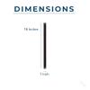 Wind River R18MB 18 in. Extension Downrod | Matte Black | Height Support view 2