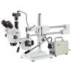 AmScope 3.5X-45X Simul-Focal Stereo Zoom Microscope with 30W LED Illuminator and 5MP Camera view 1