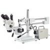 AmScope 3.5X-45X Simul-Focal Stereo Zoom Microscope with 30W LED Illuminator and 5MP Camera view 2