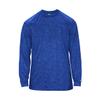 Badger Sports Tonal Blend L/S Tee Royal Tonal Blend Large view 1