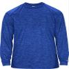 Badger Sports Tonal Blend L/S Tee Royal Tonal Blend Large view 2