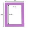 13x19 Mat for 18x24 Frame - Precut Mat Board Acid-Free Show Kit with Backing Board, and Clear Bags Dark Purple 13x19 Photo Matte Made to Fit a 18x24 Picture Frame Matboard for Framing, Pack of 1 Mat view 3