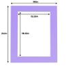 13x19 Mat for 18x24 Frame - Precut Mat Board Acid-Free Show Kit with Backing Board, and Clear Bags Light Purple 13x19 Photo Matte For a 18x24 Picture Frame Matboard for Framing, Pack of 10 Mats view 4