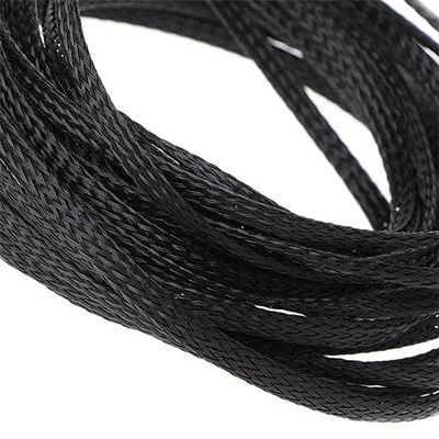 20 FT 1/16" 1.5mm Black Expandable Wire Cable Braided Sleeving Sheathing Loom Tubing US