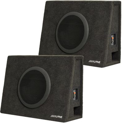 Alpine SBT-S10V Bundle - Two Alpine SWT 10" Loaded Truck Enclosures (2-Ohms Each)