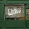 Vinyl Wall Decal Barbershop Hair Cut Shaves Salon Stickers Murals Large Decor (ig4918) Brown view 3