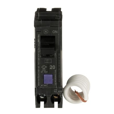 ABB Q-Line THQL1120DFP 20A Dual Function AFCI/GFCI Circuit Breaker 20 Amp Single Pole 120 VAC Breaker Arc Fault Circuit Interrupter & Ground Fault Circuit Interrupter Plug-in Mount Type