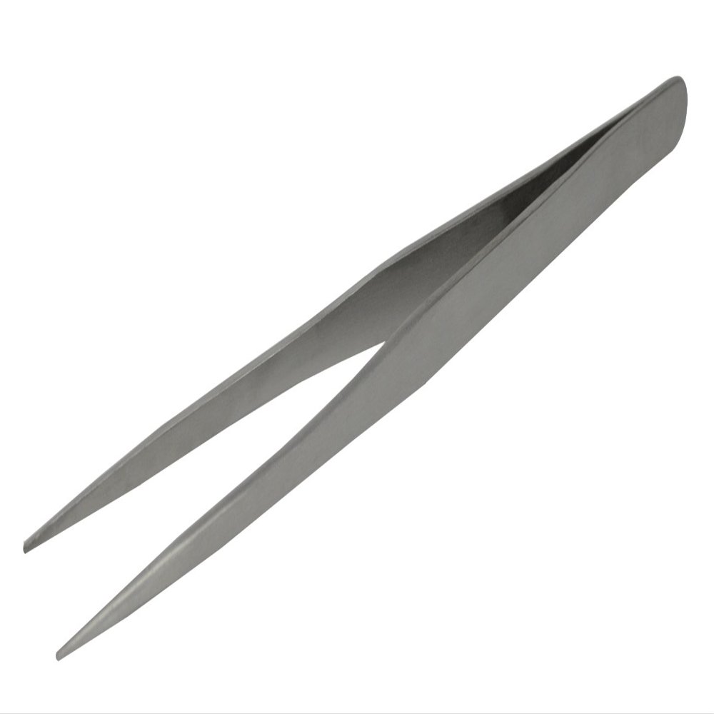 7" Stainless Steel Utility Tweezers w/Smooth Points Jewelry Making Soldering Tool