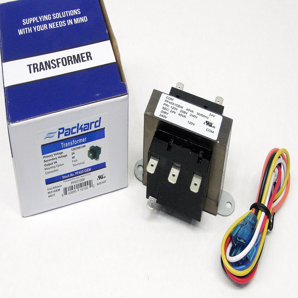 Packard PF4031OEM Transformer Input 120/208/240 Volts 40VA for Rheem 46-101905-01