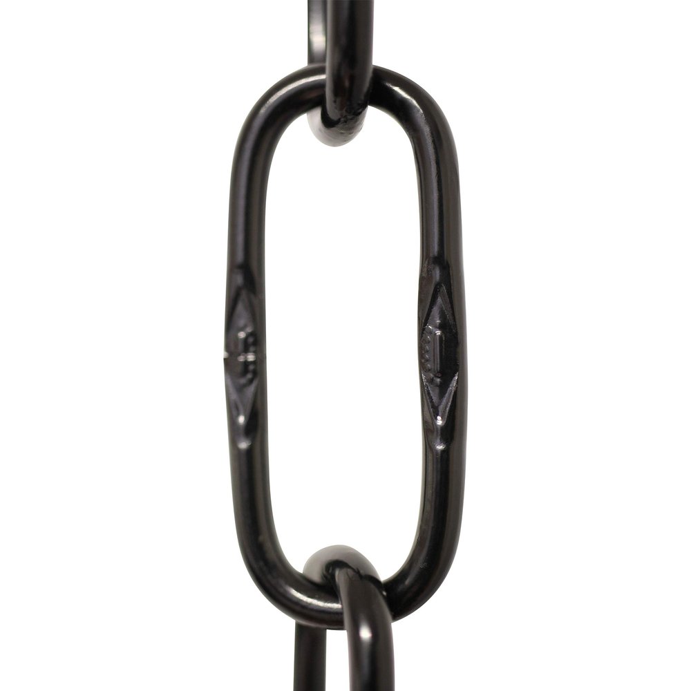 RCH Hardware CH-S58-40-BLK Steel Chandelier Chain 7 Gauge, Black (1 Foot)