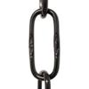 RCH Hardware CH-S58-40-BLK Steel Chandelier Chain 7 Gauge, Black (1 Foot) view 1