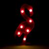 Global Gizmos Free Standing Marquee LED Flamingo, Plastic, Pink view 3