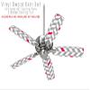 Chevrons Gray And Raspberry - Ceiling Fan Skin Kit fits most 42 inch fans (FAN and BLADES SOLD SEPARATELY) view 2