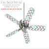 Chevrons Gray And Seafoam - Ceiling Fan Skin Kit fits most 42 inch fans (FAN and BLADES SOLD SEPARATELY) view 2