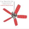 Crabs and Shells Coral - Ceiling Fan Skin Kit fits most 42 inch fans (FAN and BLADES SOLD SEPARATELY) view 2