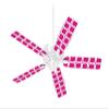 Squared Fuchsia (Hot Pink) - Ceiling Fan Skin Kit fits most 42 inch fans (FAN and BLADES SOLD SEPARATELY) view 1