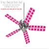 Squared Fuchsia (Hot Pink) - Ceiling Fan Skin Kit fits most 42 inch fans (FAN and BLADES SOLD SEPARATELY) view 2