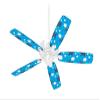 Starfish and Sea Shells Blue Medium - Ceiling Fan Skin Kit fits most 42 inch fans (FAN and BLADES SOLD SEPARATELY) view 1
