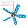 Starfish and Sea Shells Blue Medium - Ceiling Fan Skin Kit fits most 42 inch fans (FAN and BLADES SOLD SEPARATELY) view 2