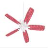 Seahorses and Shells Coral - Ceiling Fan Skin Kit fits most 42 inch fans (FAN and BLADES SOLD SEPARATELY) view 1
