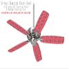 Seahorses and Shells Coral - Ceiling Fan Skin Kit fits most 42 inch fans (FAN and BLADES SOLD SEPARATELY) view 2