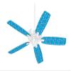 Seahorses and Shells Blue Medium - Ceiling Fan Skin Kit fits most 42 inch fans (FAN and BLADES SOLD SEPARATELY) view 1