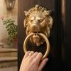 StonKraft Brass Lion Door Knocker Knockers Gate Knocker Door Accessories (Lion 6") view 2
