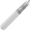 1000ft WHITE QUAD-SHIELD RG-6 COAXIAL CABLE 18AWG CENTER CONDUCTOR 3Ghz 75 Ohm UL ETL CM FOR IN-WALL INSTALLTION UV PROTECTED DISH NETWORK ANTENNA HDTV BROADBAND INTERNET BULK COAXIAL CABLE view 1
