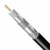 1000ft Black Quad-Shield RG-6 COAXIAL Cable 18AWG Center Conductor 3Ghz 75 Ohm UL ETL CM for in-Wall INSTALLTION UV Protected Dish Network Antenna HDTV BROADBAND Internet Bulk COAXIAL Cable view 1