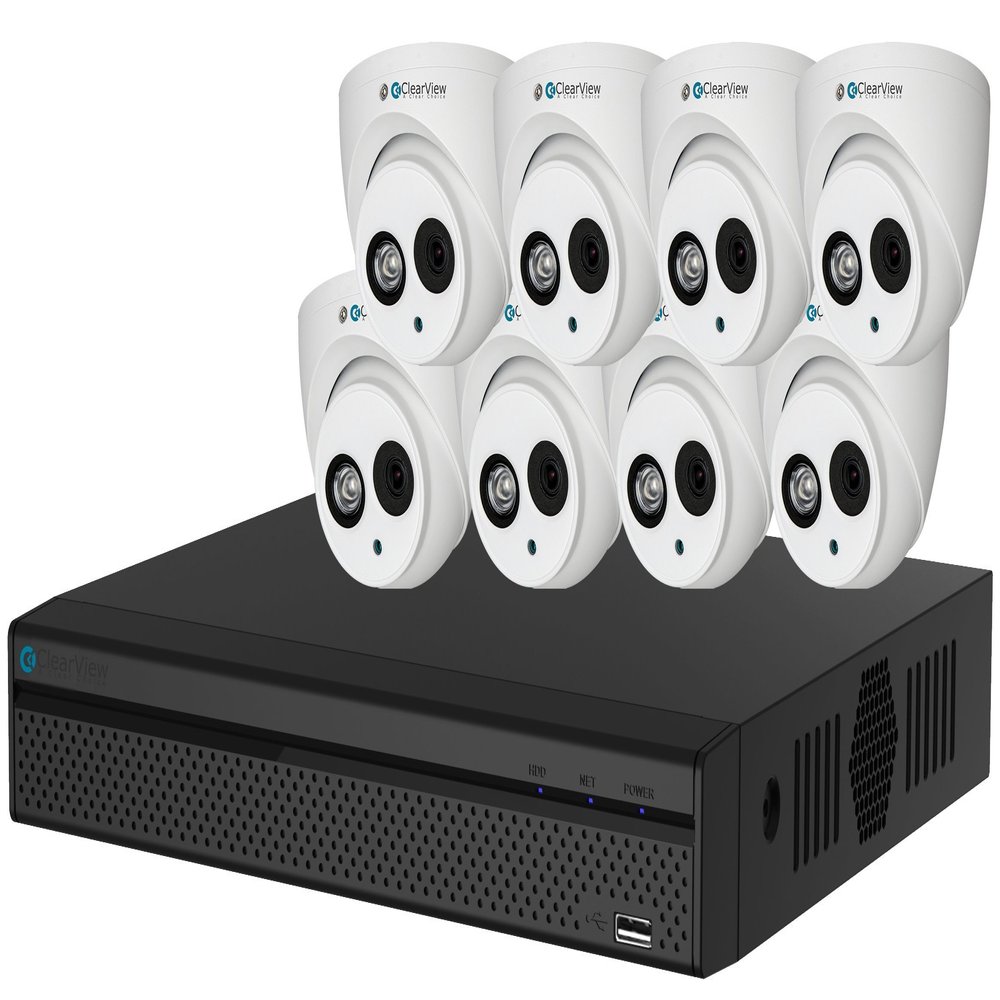 16 Channel HD-AVS DVR PantherView Kit 8 Dome 1080P Cameras with 2TB