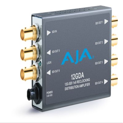 AJA 1x6 12G HD/SD SDI Reclocking Distribution Amplifier