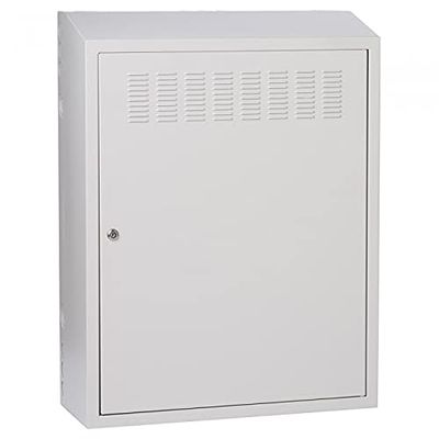 24" Height 10" Deep Security Wall Mount Grey V-Rack Transit Box
