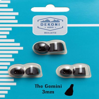 Gemini Bulletz Memory Foam Ear Tips | Precision-Fit Replacement Tips for in-Ear Headphones with 3mm Bore | Small, Medium, Large | Single & 3-Pack Options (Three Pack, Small)