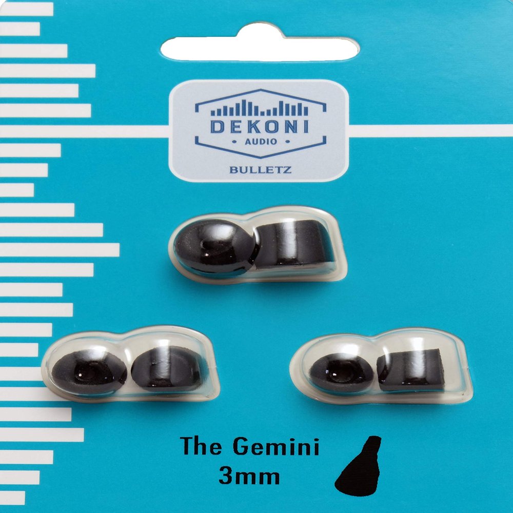 Gemini Bulletz Memory Foam Ear Tips | Precision-Fit Replacement Tips for in-Ear Headphones with 3mm Bore | Small, Medium, Large | Single & 3-Pack Options (Three Pack, Small)