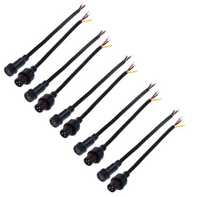 ALITOVE 5 Pairs 3 Pin Waterproof IP65 Male Female Plug LED Connector