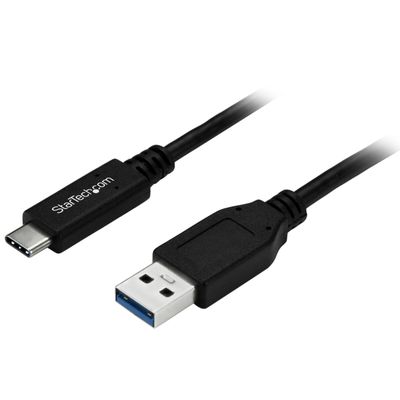StarTech.com USB to USB C Cable  1m / 3 ft  5Gbps  USB A to USB C  USB Type C  USB Cable Male to Male  USB C to USB (USB315AC1M),Black