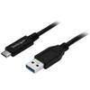 StarTech.com USB to USB C Cable  1m / 3 ft  5Gbps  USB A to USB C  USB Type C  USB Cable Male to Male  USB C to USB (USB315AC1M),Black view 1