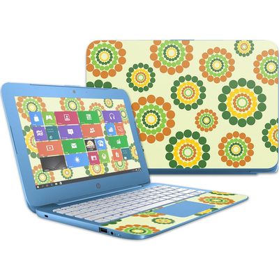 MightySkins Skin Compatible with HP Stream 11" (2017) Hippie Flowers | Protective, Durable, and Unique Vinyl Decal wrap Cover | Easy to Apply, Remove, and Change Styles | Made in The USA