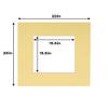 16x16 Mat for 20x20 Frame - Precut Mat Board Acid-Free Show Kit with Backing Board, and Clear Bags Soft Yellow 16x16 Photo Matte Made to Fit a 20x20 Picture Frame Matboard for Framing, Pack of 1 Mat view 4