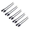 ALITOVE 5 Pairs 3 Pin 3 Core Male Female Plug LED Connector Waterproof IP65 with 20cm 22AWG 3X 0.3mm Cable for 5V 12V WS2811 WS2812B WS2812 SK6812 SK6812-RGBW Pixel Halloween Christmas Light 14mm Nut view 1