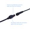 ALITOVE 5 Pairs 3 Pin 3 Core Male Female Plug LED Connector Waterproof IP65 with 20cm 22AWG 3X 0.3mm Cable for 5V 12V WS2811 WS2812B WS2812 SK6812 SK6812-RGBW Pixel Halloween Christmas Light 14mm Nut view 3