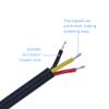 ALITOVE 5 Pairs 3 Pin 3 Core Male Female Plug LED Connector Waterproof IP65 with 20cm 22AWG 3X 0.3mm Cable for 5V 12V WS2811 WS2812B WS2812 SK6812 SK6812-RGBW Pixel Halloween Christmas Light 14mm Nut view 4