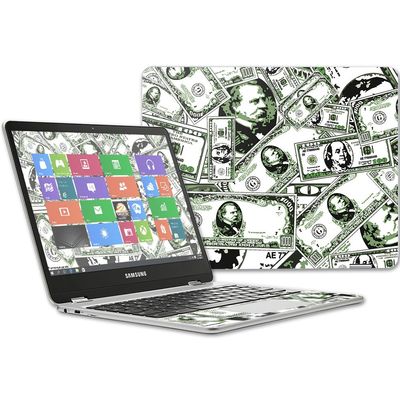 MightySkins Skin Compatible with Samsung Chromebook Plus 12.3"(2017 - Phat Cash | Protective, Durable, and Unique Vinyl Decal wrap Cover | Easy to Apply, Remove, and Change Styles | Made in The USA