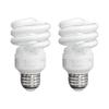 Xtricity Compact Fluorescent Light Bulbs T2 Spiral, E26 Base (2 Pack) view 1