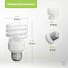 Xtricity Compact Fluorescent Light Bulbs T2 Spiral, E26 Base (2 Pack) view 2