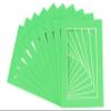 5x7 Mat for 8.5x11 Frame - Precut Mat Board Acid-Free Show Kit with Backing Board, and Clear Bags Bright Green 5x7 Photo Matte Made to Fit a 8.5x11 Picture Frame Matboard for Framing, Pack of 100 Mats view 1